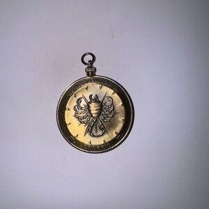 Gold Scorpio Zodiac Pendant from the 1976 bicentennial
